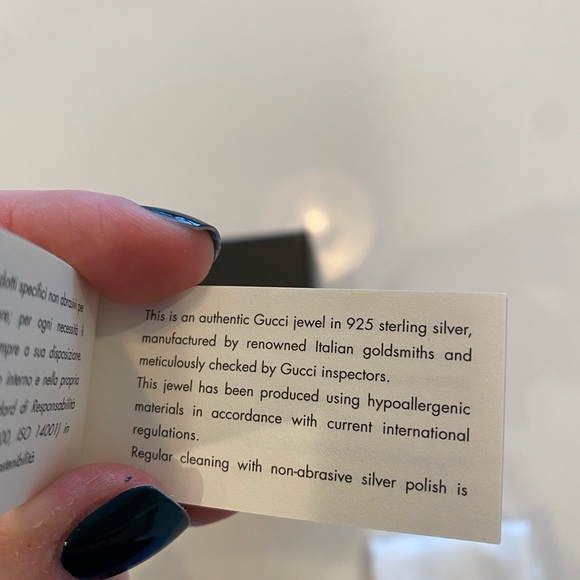 Gucci sterling silver heart pendant bracelet - Picture 5 of 5